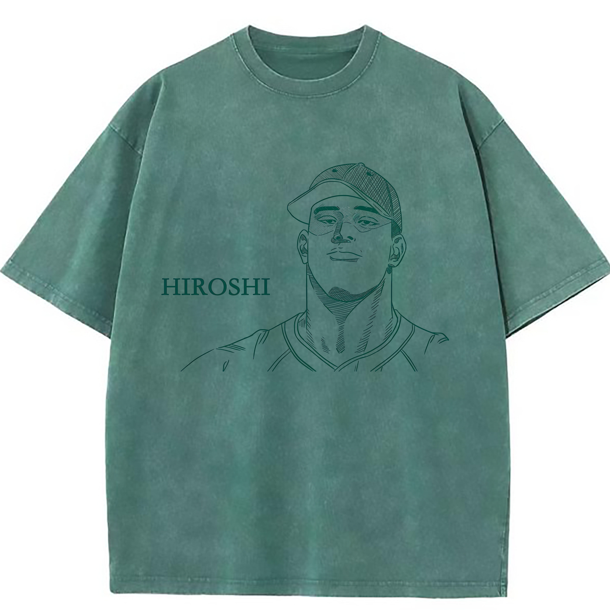 （画像用） SLAM DUNK／スラムダンク 綿100% ヴィンテージ風 半袖Tシャツ（フロントプリント）
